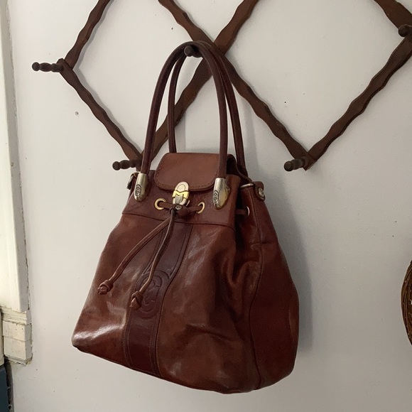 MARINO ORLANDI vintage leather handbag - Picture 3 of 10